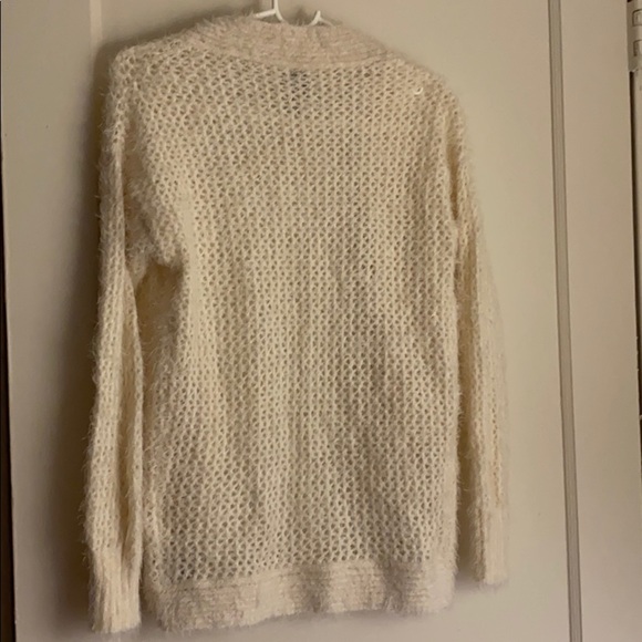 2Bebe Ivory fury cardigan - Picture 6 of 6